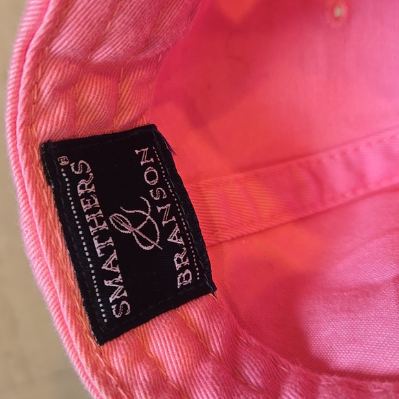 Smathers & Branson Pink Embroidered Alligator/Crocodile Adjustable Hat - Picture 5 of 7